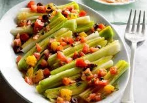 Steamed Sicilian Leeks