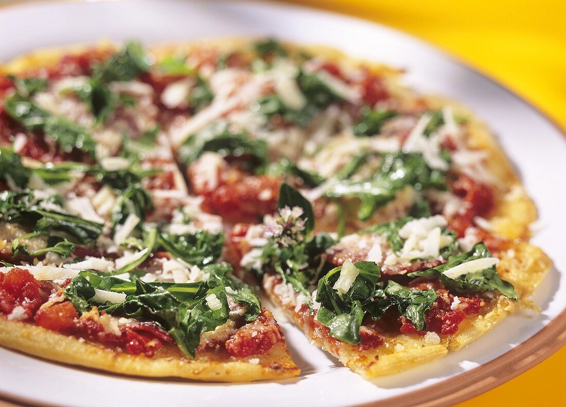 Salami, Rocket, Parmesan And Tomato