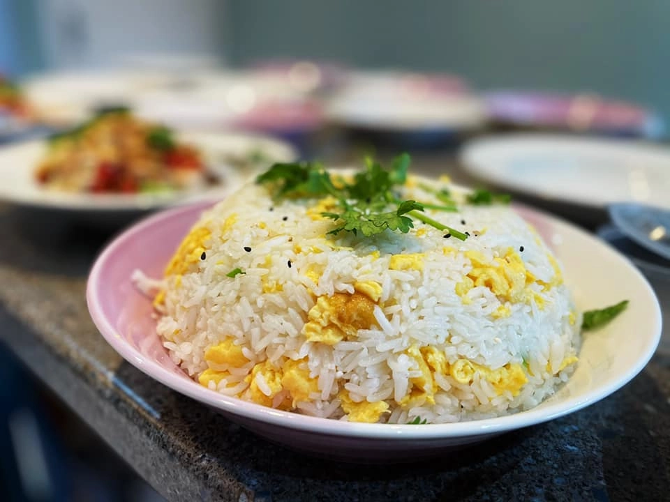 Egg Fried Jasmine Rice With Spring Onion