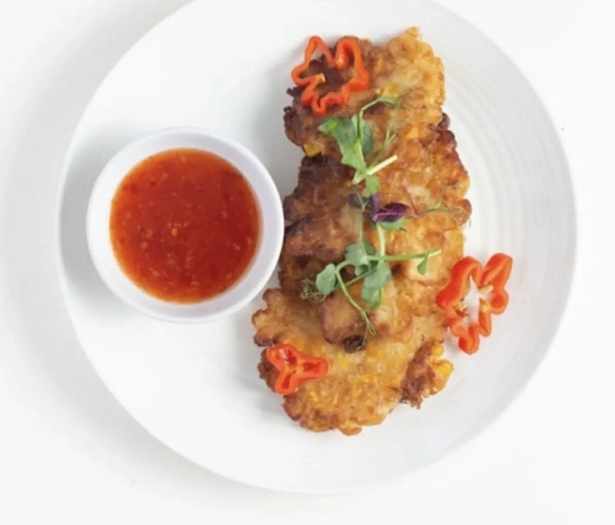 Sweetcorn & Scotch Bonnet Fritters (V/Ve) 
