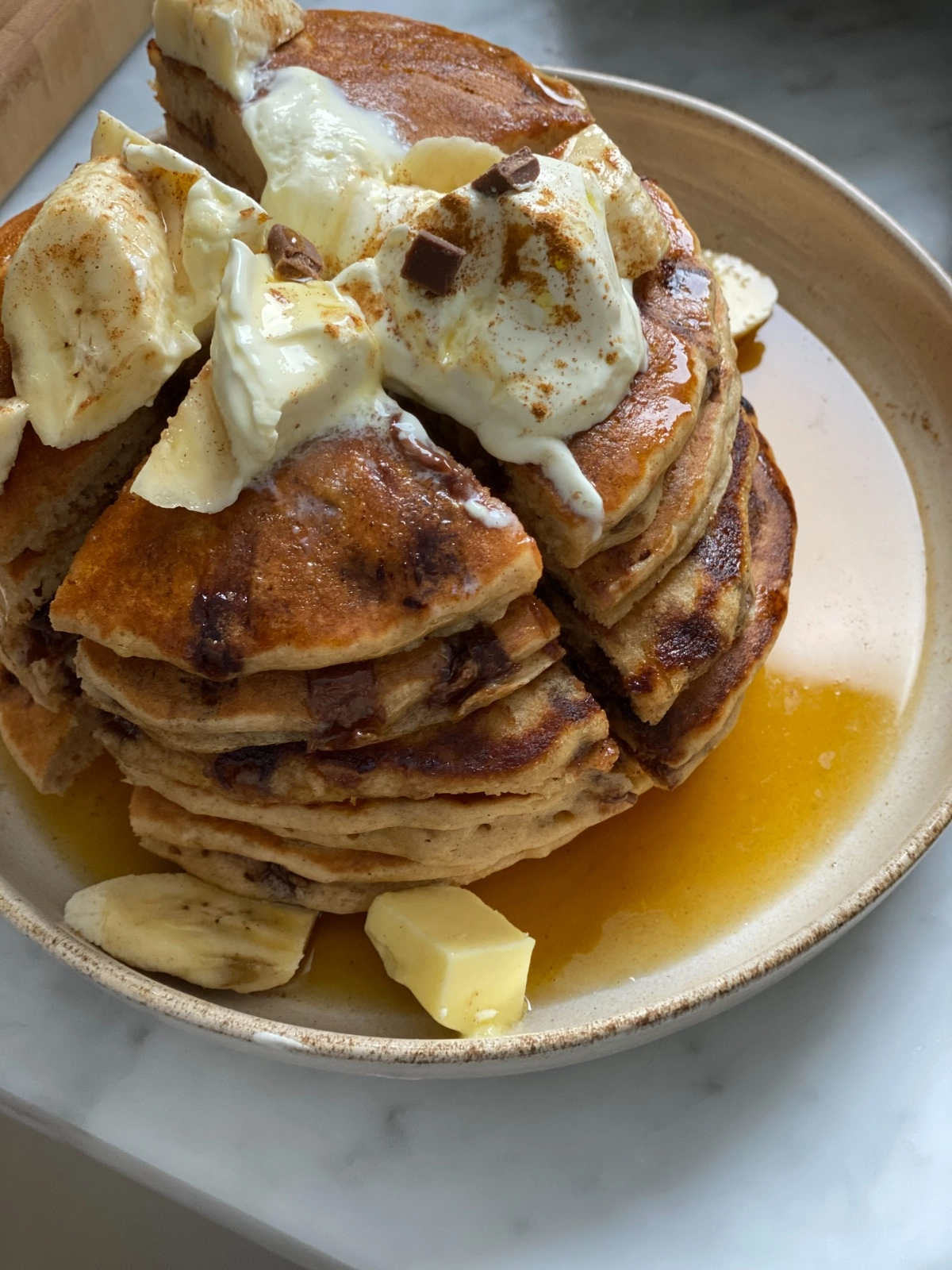 Buttermilk Banana Pancakes