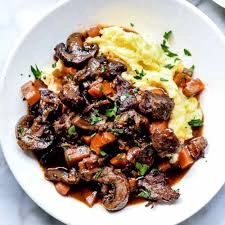 Beef  Bourgouignon/ Black Garlic Mash 