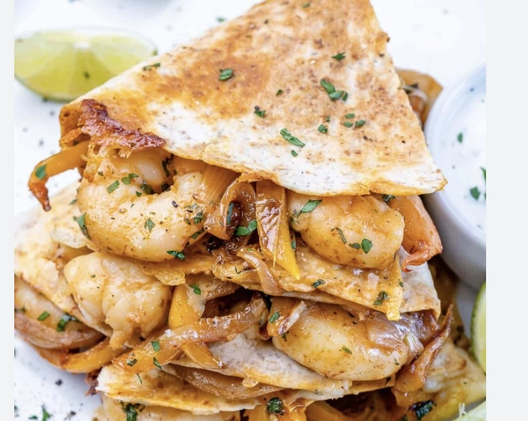 Peppered Prawn Quesadillas 