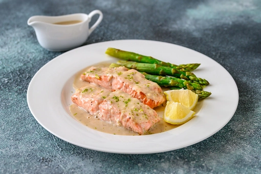 Salmon In Creamy Coconut Sauce