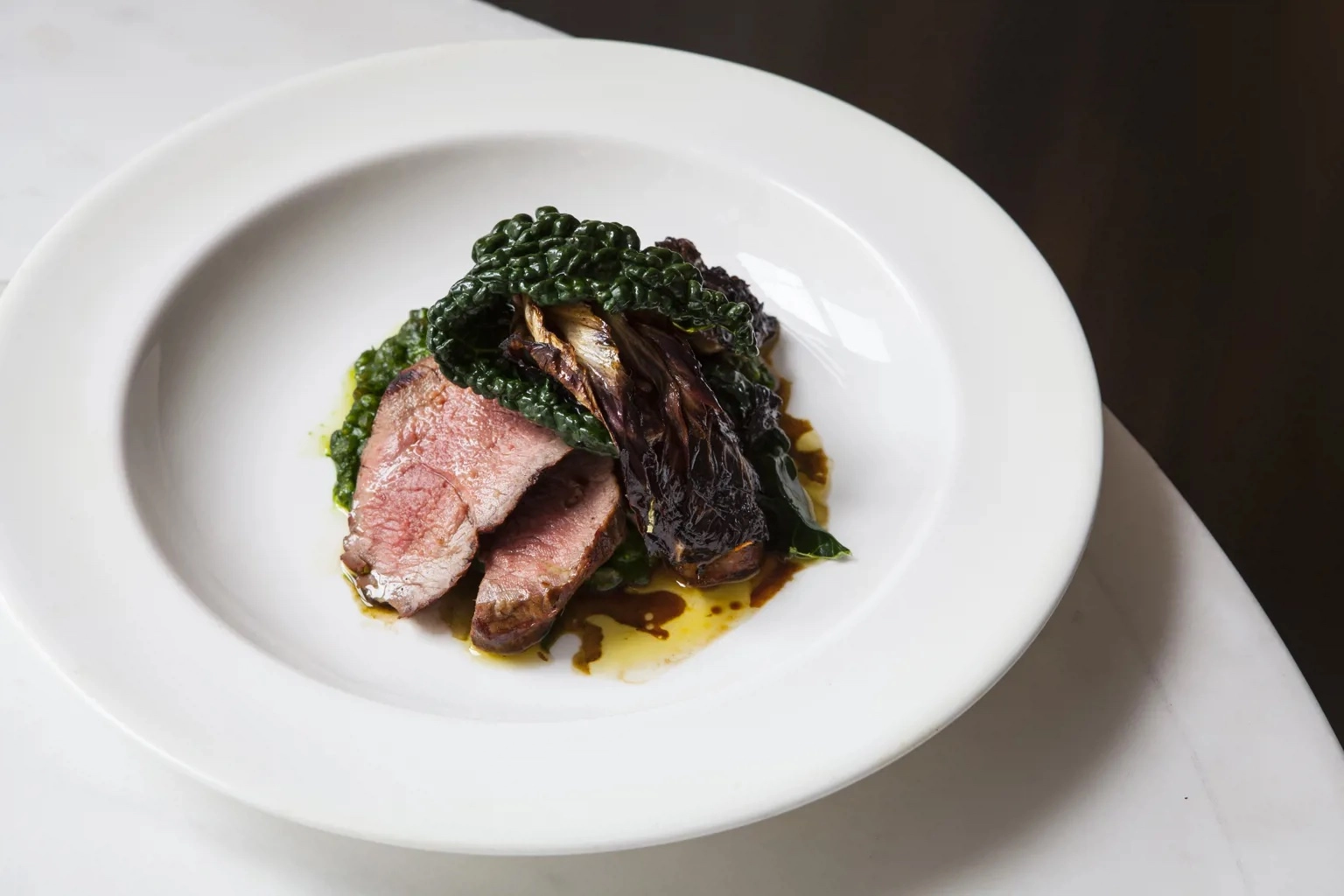 Grilled Lamb With Cavolo Nero And Farro