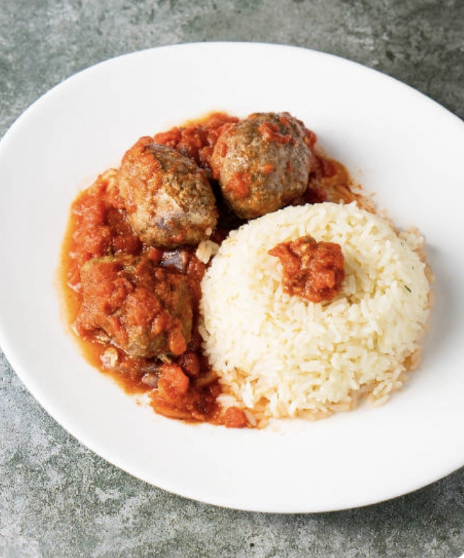 Aromatic Beef Soutzoukakia From Smyrna, With Steamed Saffron Rice (Greek Comfort Food!)
