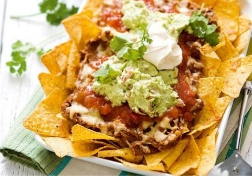 Vegetarian Fully Loaded Nachos