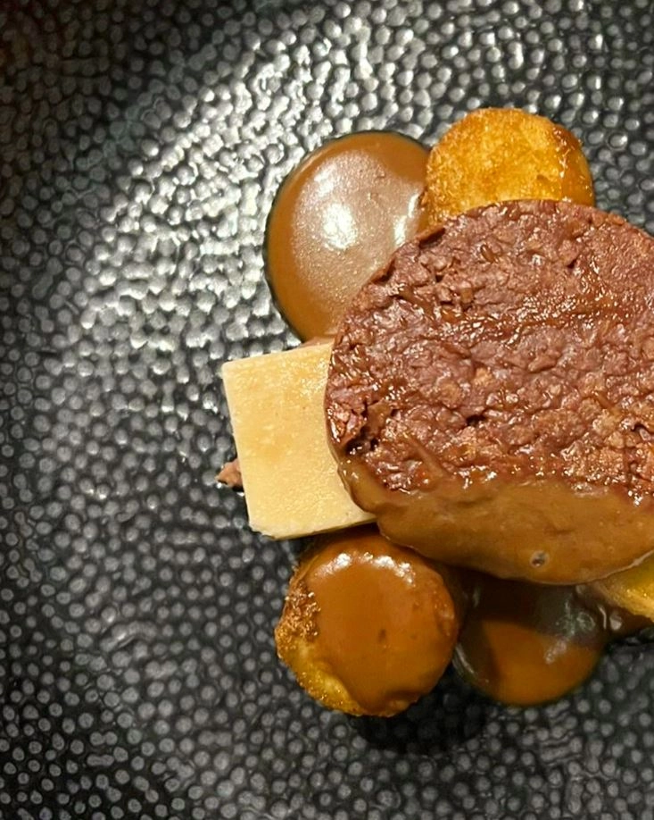 Parsnip & Cumin Ice Cream, Milk Chocolate Cremeux , Cumin Butterscotch,  Passionfruit
