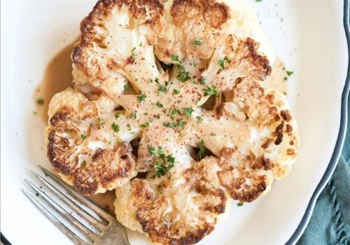 Cauliflower Steak With Tahini And Sumac (V)