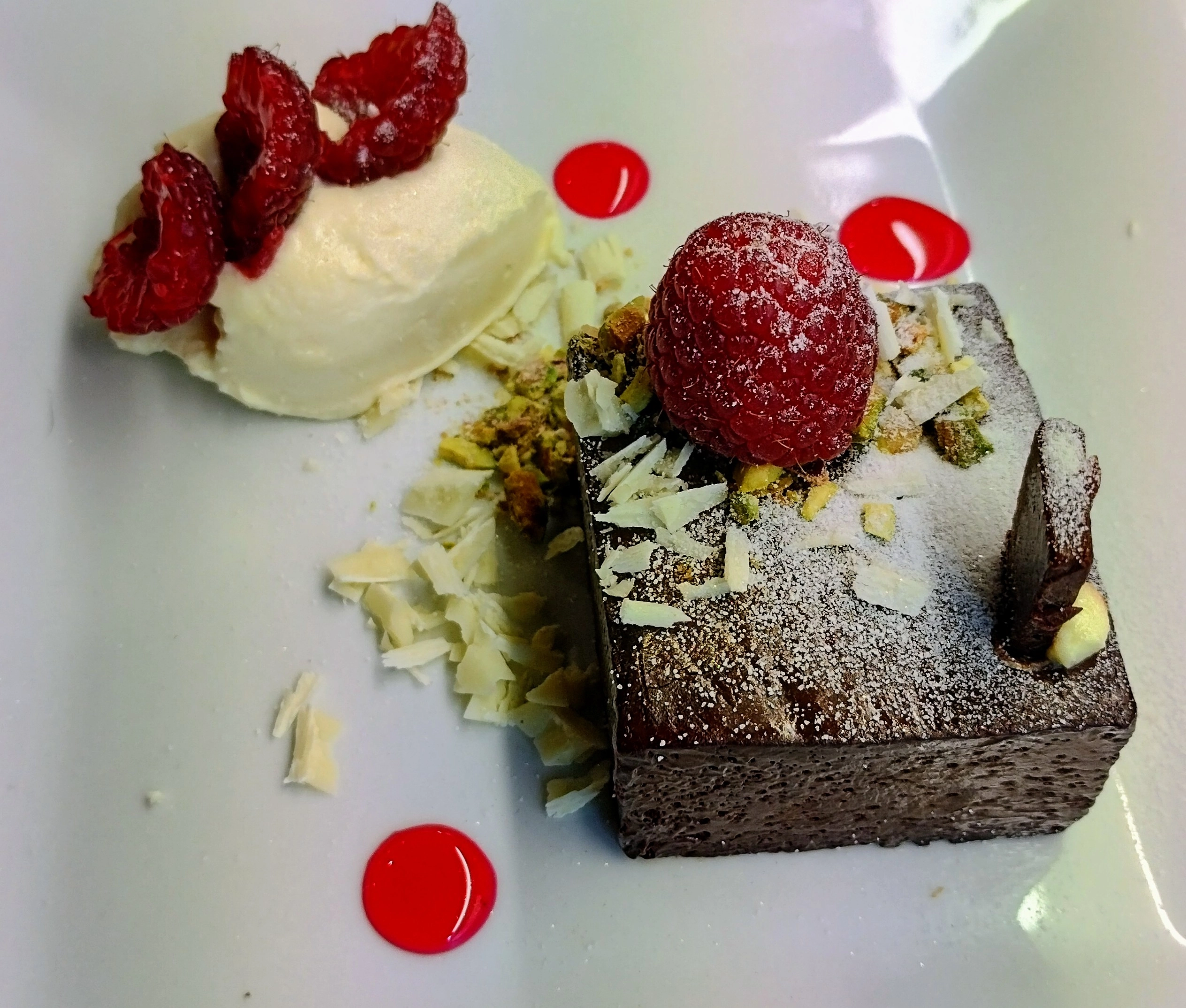 Chocolate Brownie, Vanilla Ice Cream