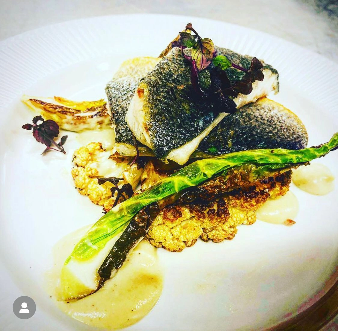 Sea Bass & Cauliflower