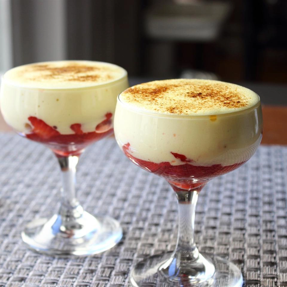 Zabaglione With Strawberries (V)