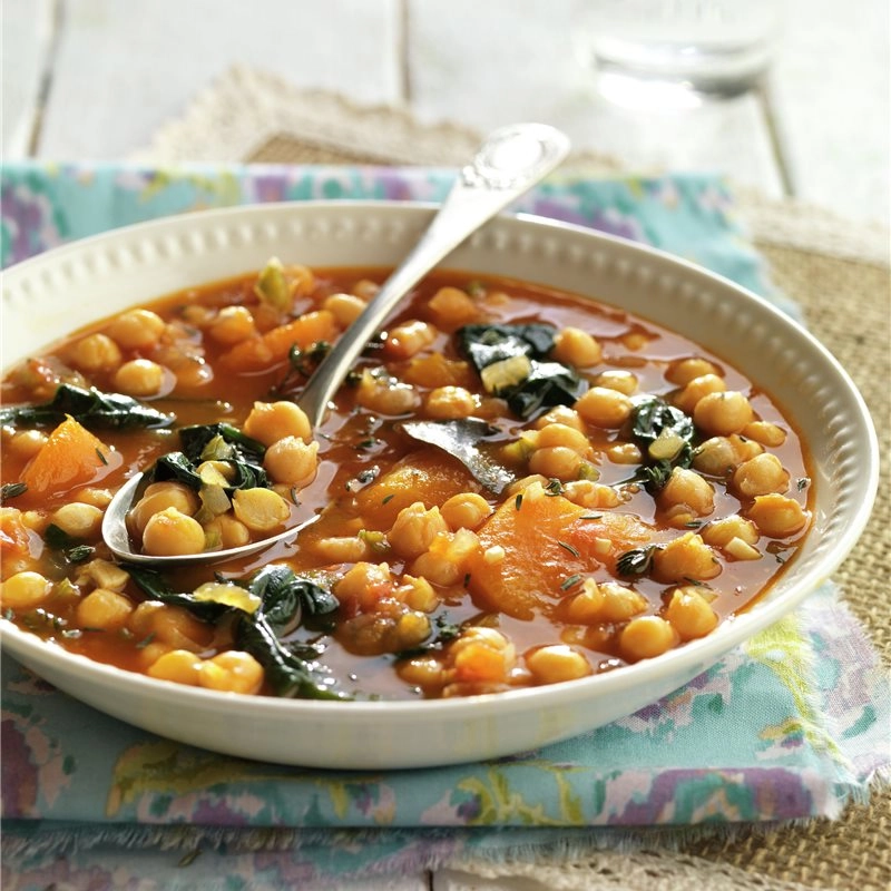 Estofado De Garbanzos Y Espinacas (Ve)