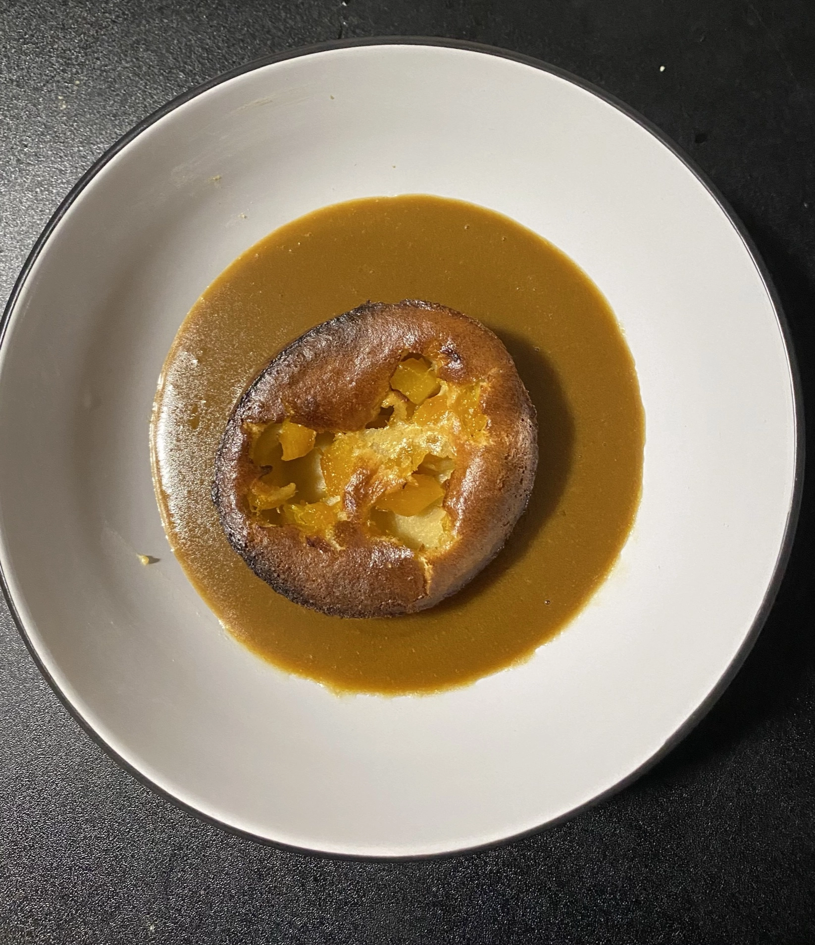 Mango Cake And Sticky Toffee Sauce