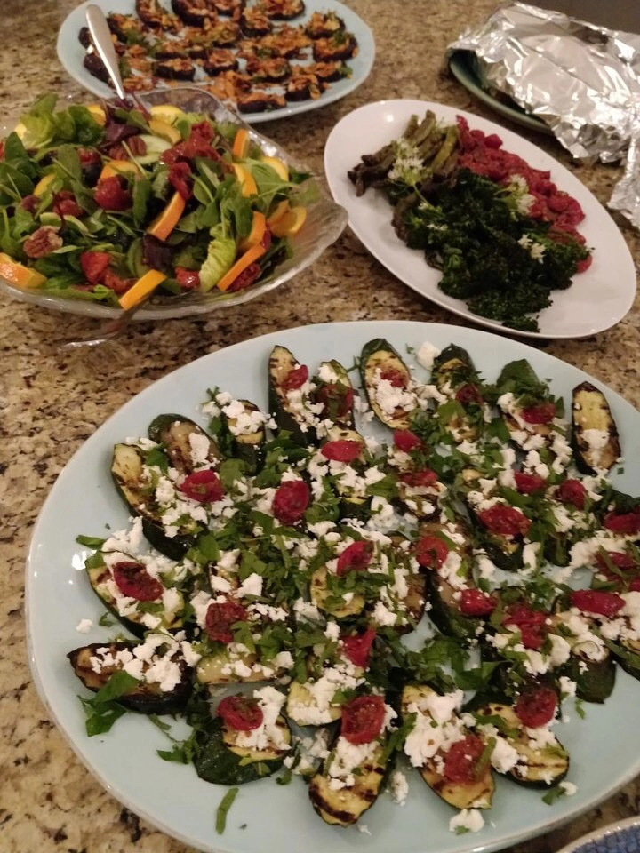 Grilled Seasonal Vegetables With Whipped 'Feta' And Fresh Herbs