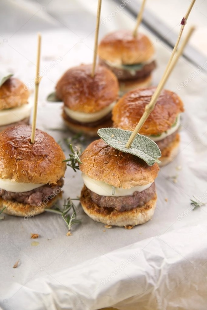 Mini Beef Burgers On Brioche