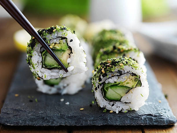 Selection Of Vegetarian Sushi