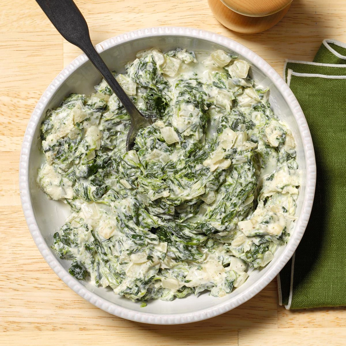 Creamy Garlic Spinach V,Vg