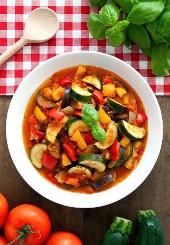 Ratatouille With Creamy Mash
