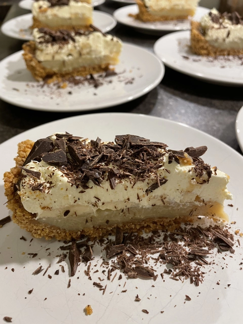 Ultimate Banoffee Pie, Whipped Cream And Flaked Chocolate