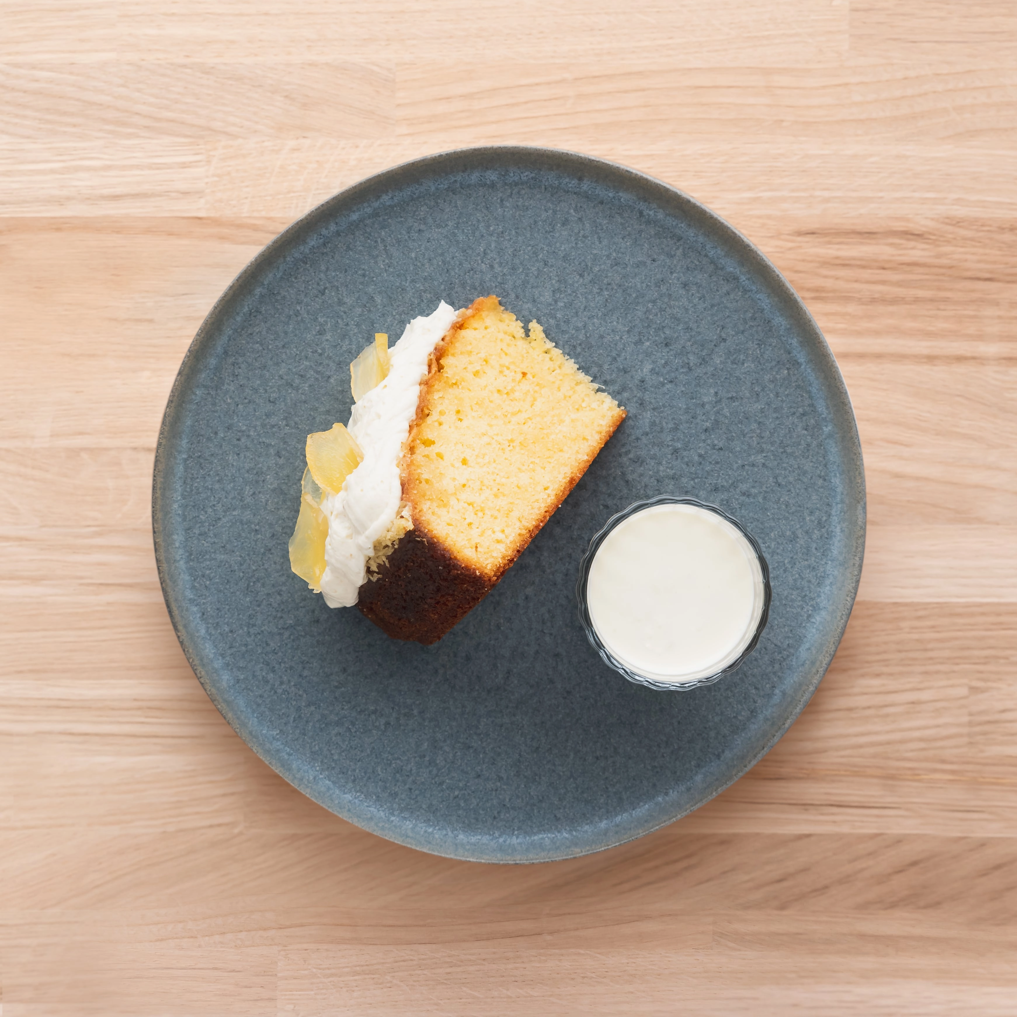 Tres Leches With Cinnamon, Candied Ginger & Milky Rum Shot