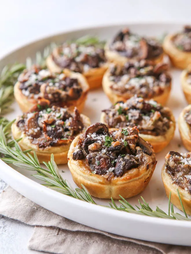 Mushroom And Thyme Tartlets (V)