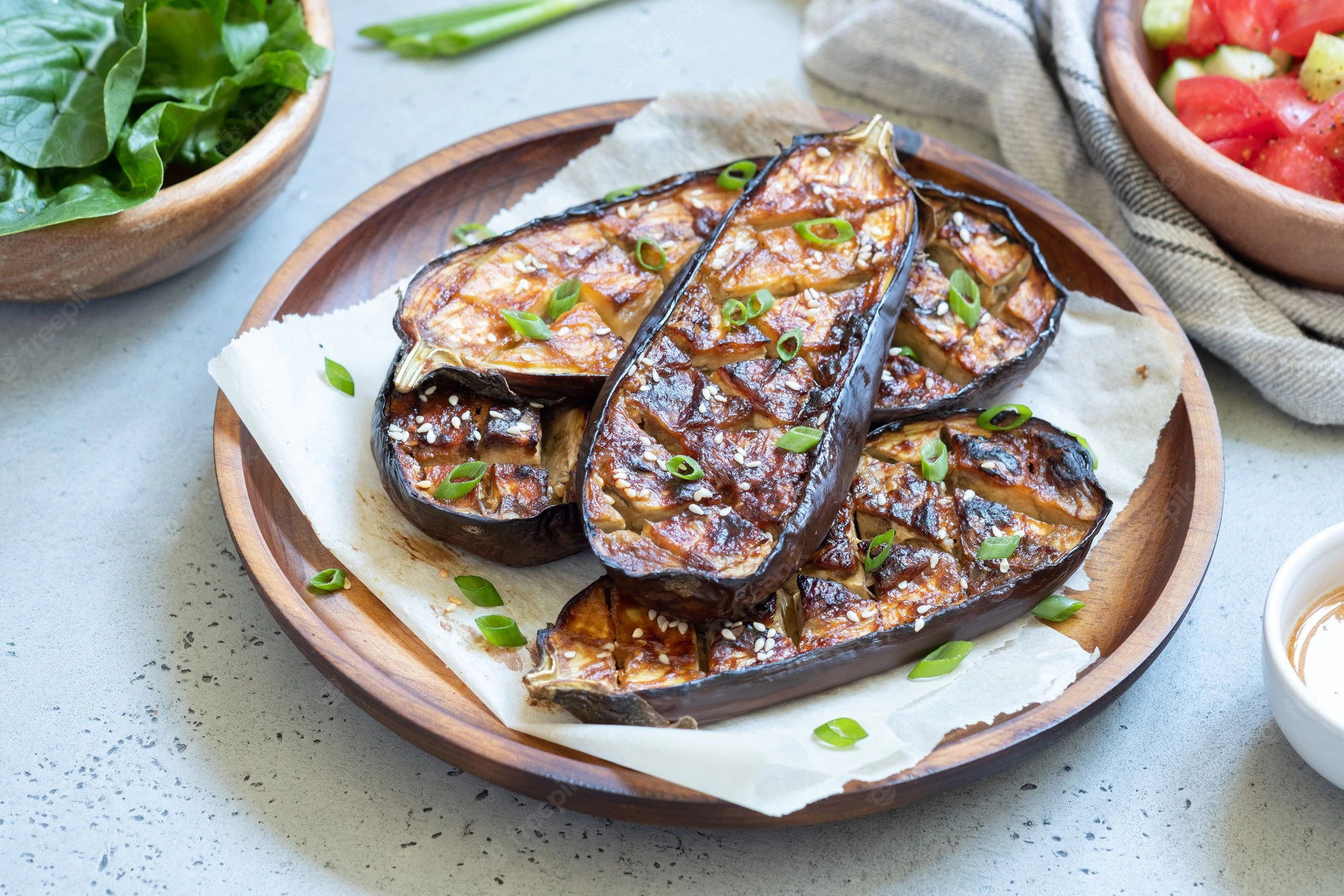 Miso Glazed Aubergine (Ve)