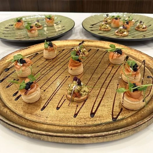 Smoked Salmon & Crème Fraiche Roses