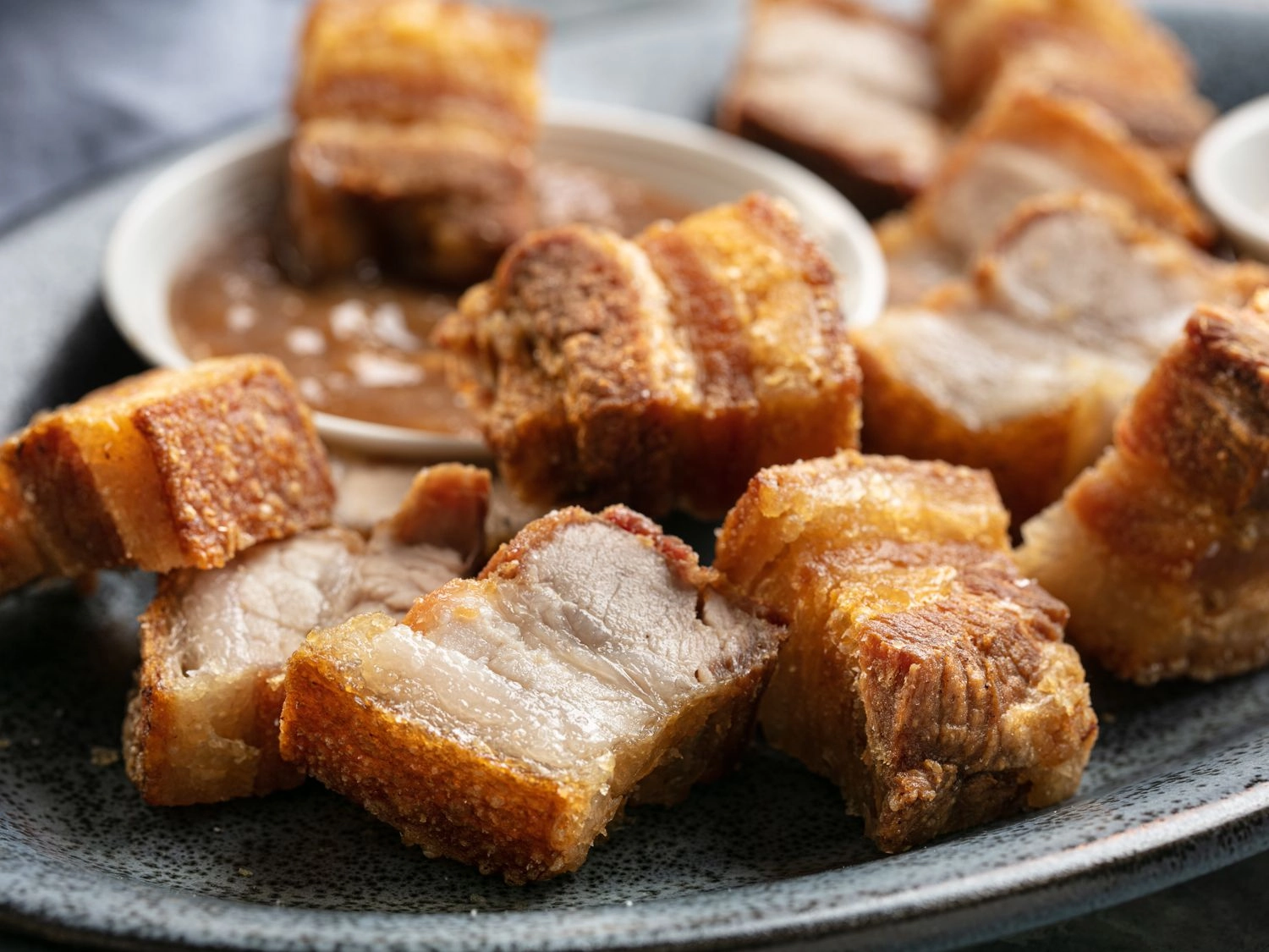 Panceta Frita Con Salsa Brava