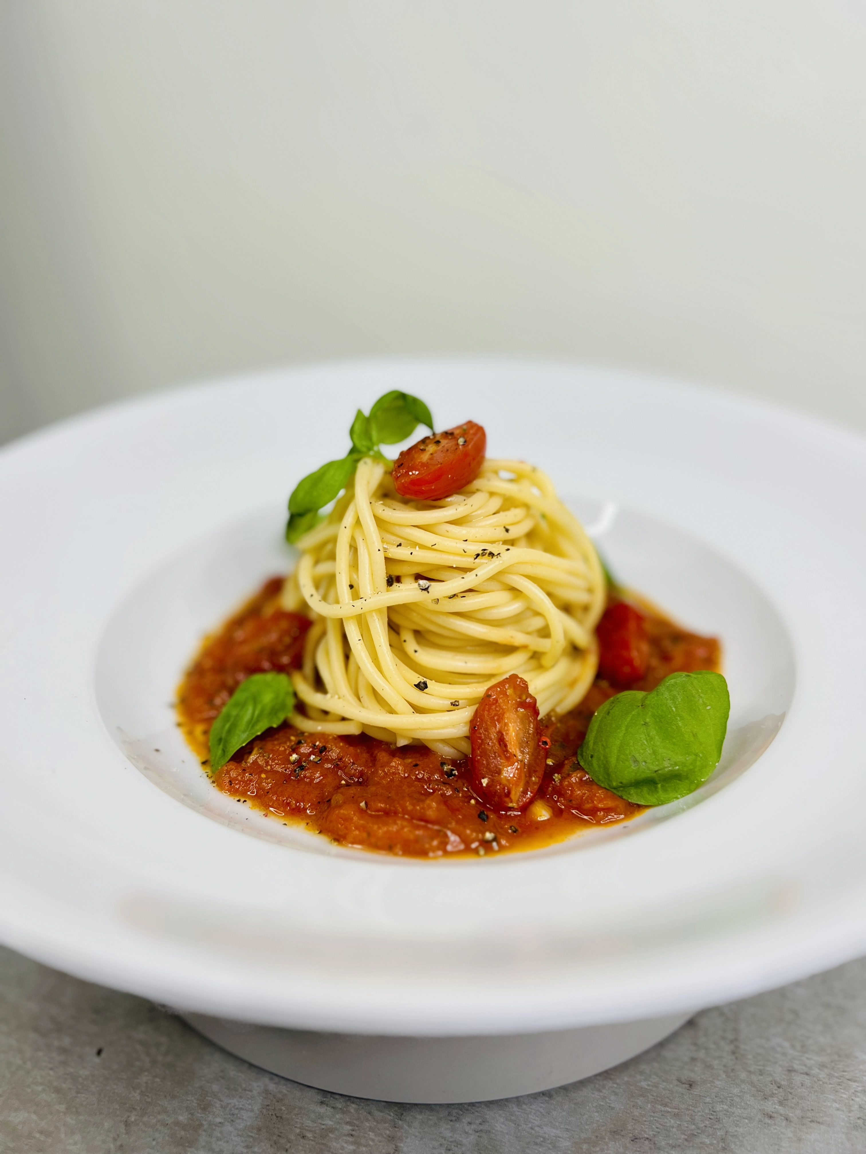 Spaghetti In A Rich Tomato & Basil Sauce