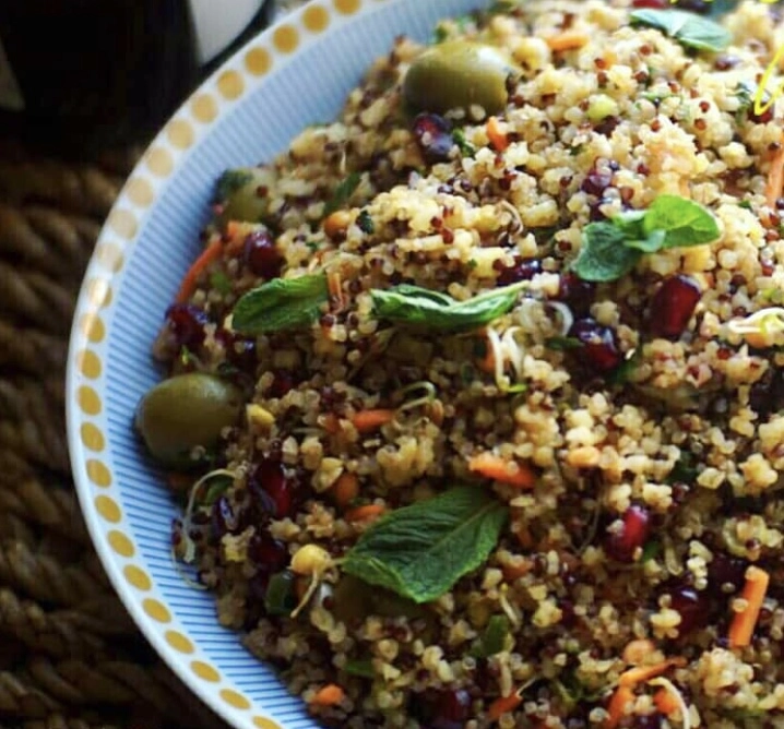 Mixed Quinoa And Bulgar Wheat Salad