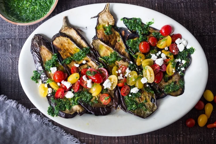 Aubergine Steak With Gremolata (V/Ve)