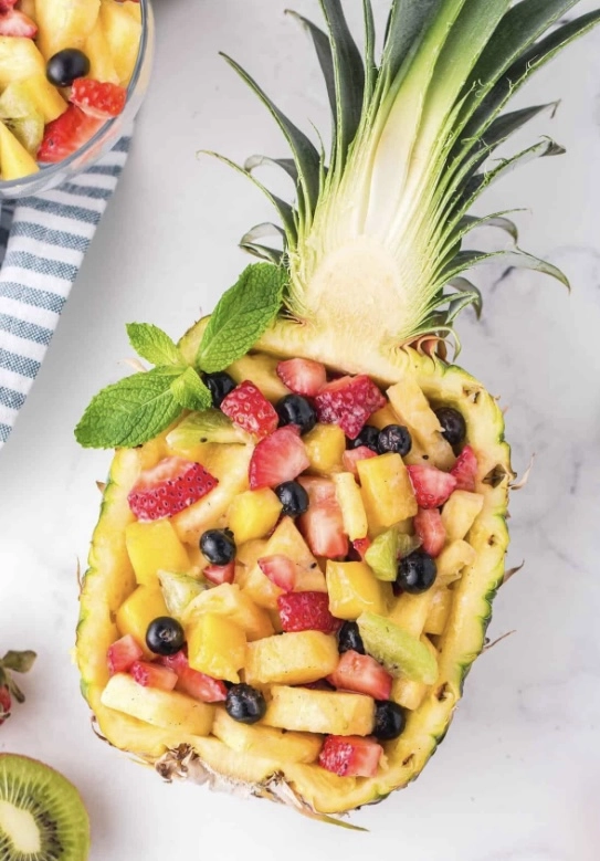 Fruit Salad & Ice Cream Pineapple (Ve)