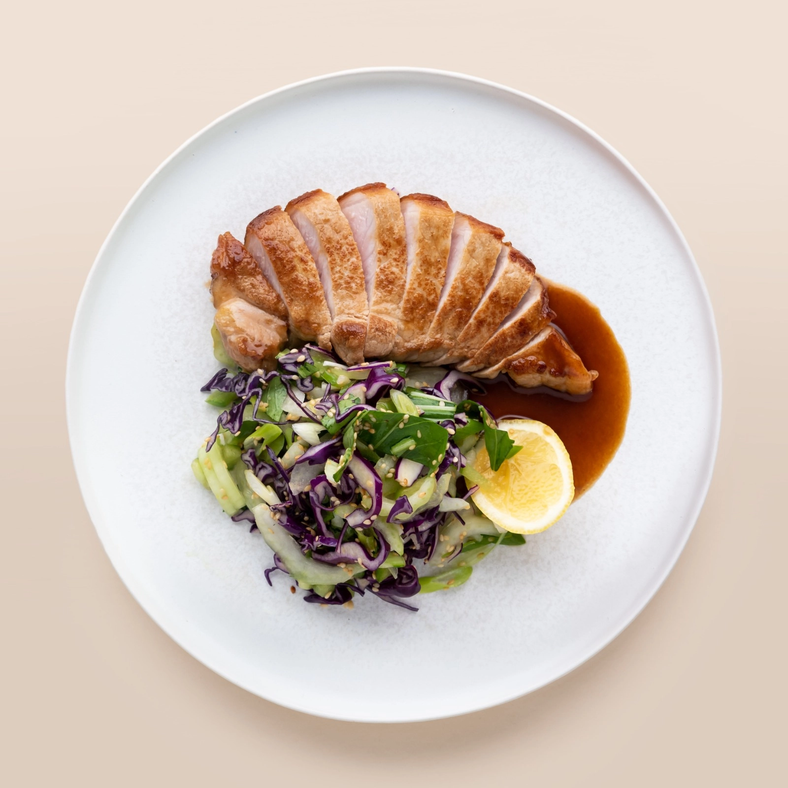 Hoi-Sin Duck With Asian Slaw