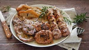 Mixed Grilled Bbq Meats With Herbs