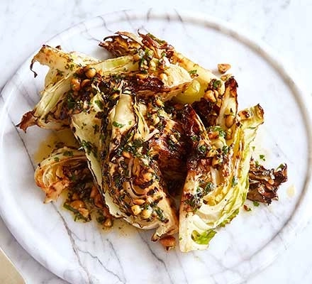 Chargrilled Hispi Cabbage With Aioli (V)