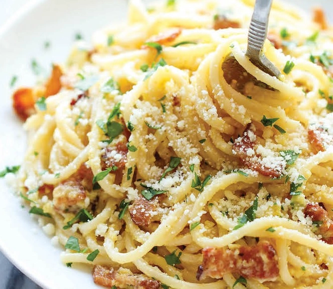 Traditional Italian Spaghetti Carbonara