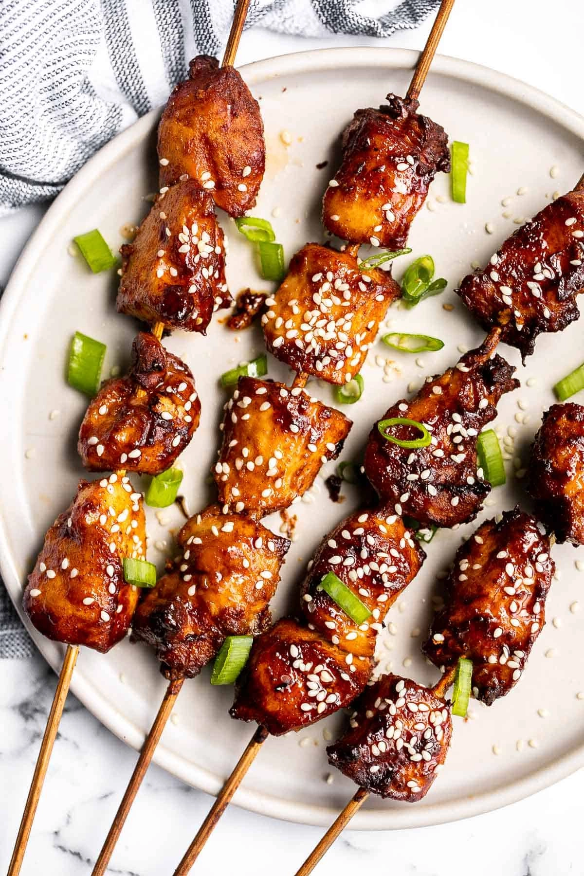 (Typical British Go Too One) Honey And Garlic Infused Chicken Skewers