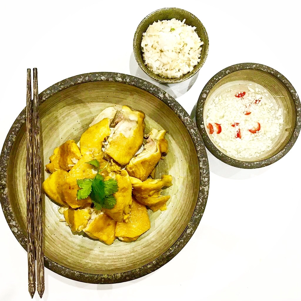 Salt-Baked Turmeric Chicken Thighs With Ginger Dipping Sauce