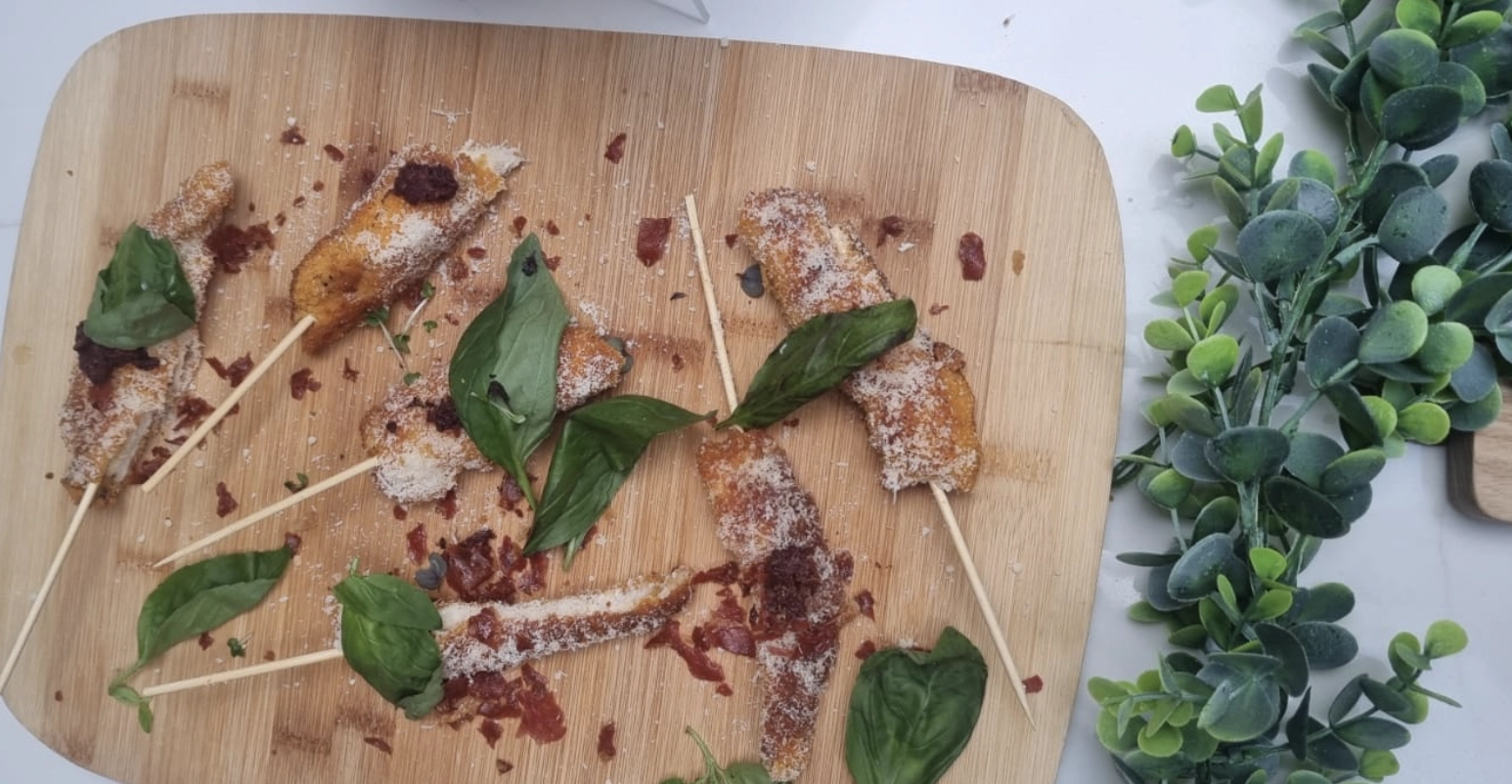 Mini Chicken Parmigiana Skewers