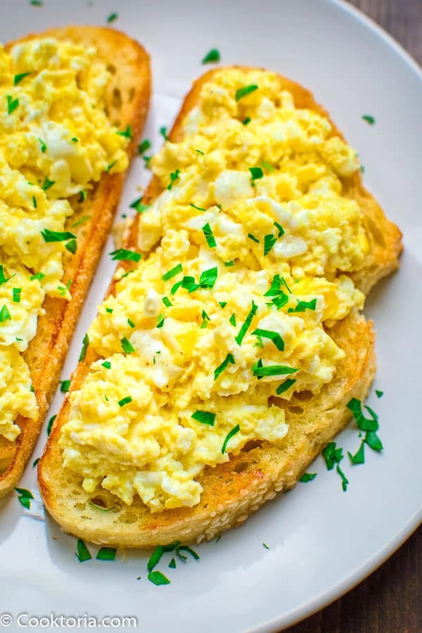 Harrisa Scrambled Egg On Sourdough Toast