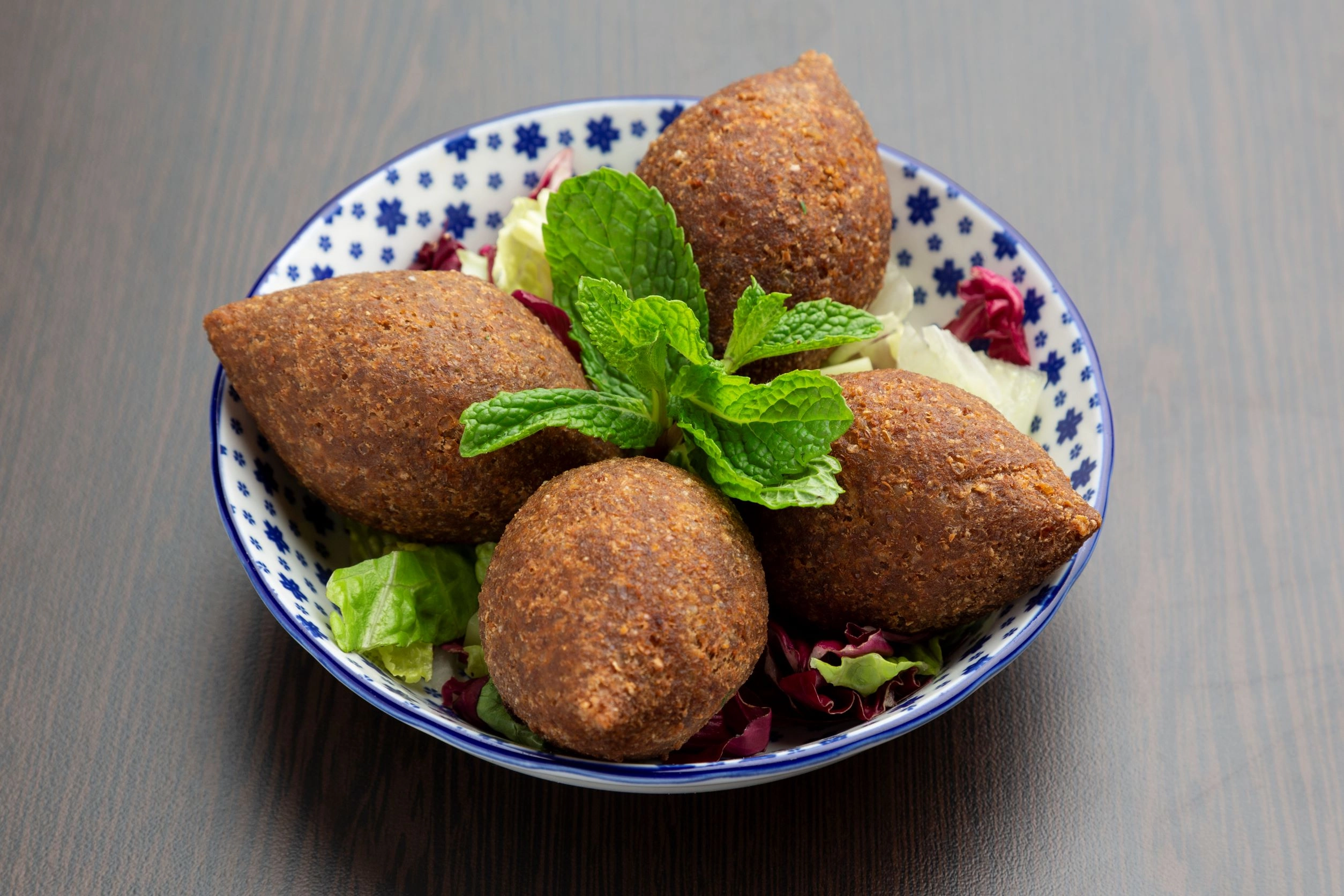 Kibbeh Meatballs, Served With Tzatziki 