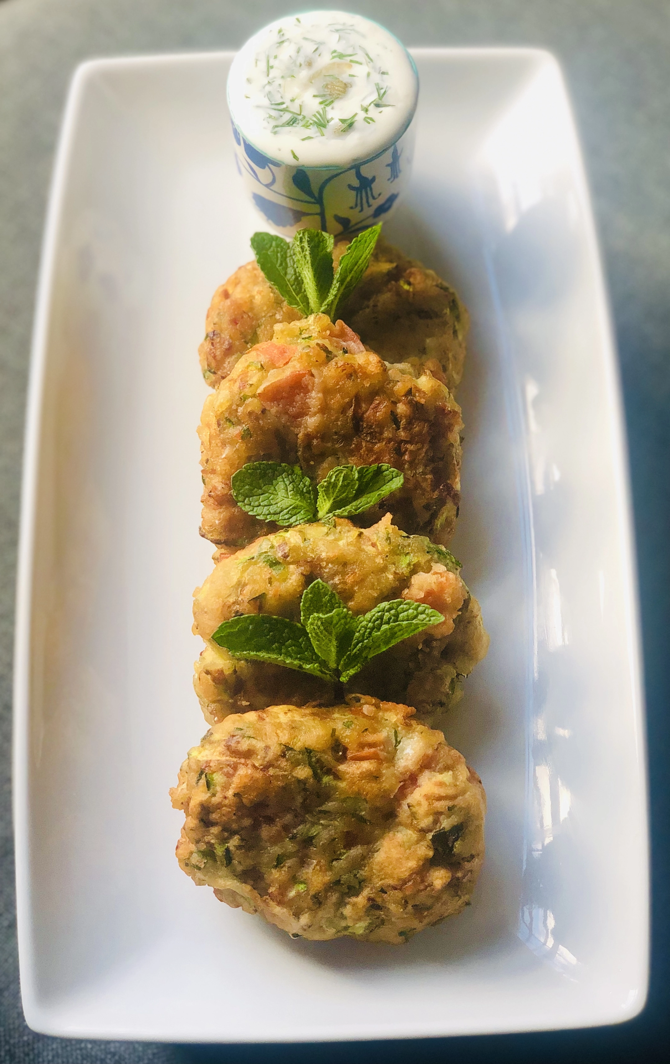 Courgette And Tomato Fritters