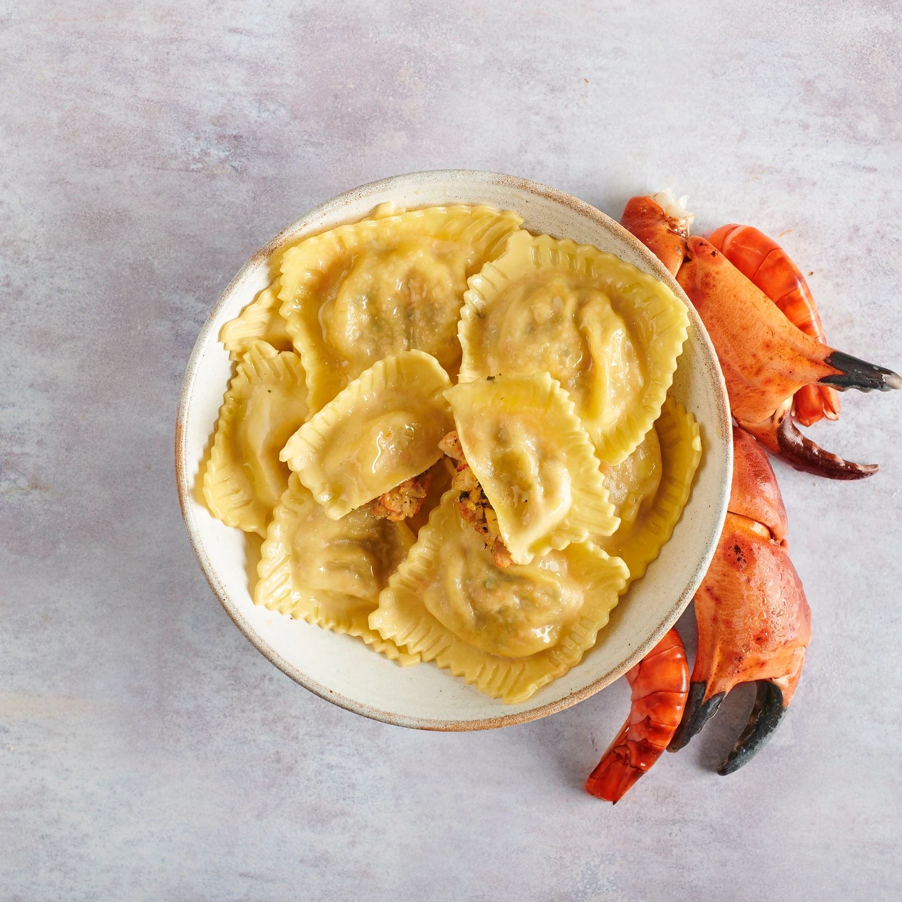 Crab And Cray Fish Ravioli