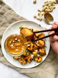 Crispy Tofu With Satay Sauce