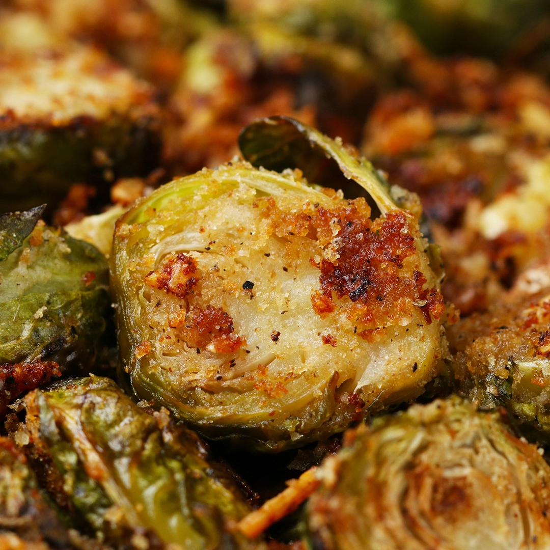 Roasted And Garlic Parmesan Brussles Sprout (V)