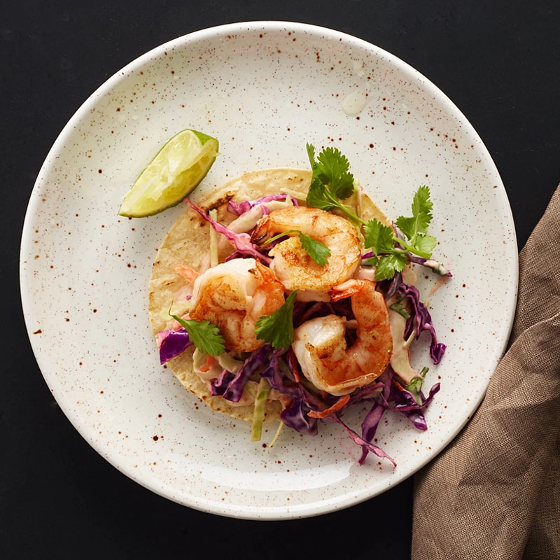 Cajun Shrimp Tostadas W/ Guacamole