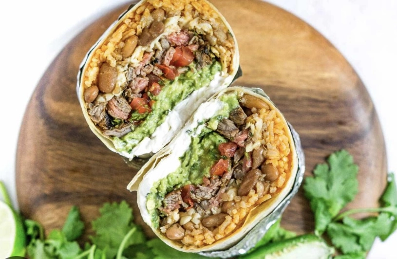 Beef Chilli Roti Burritos