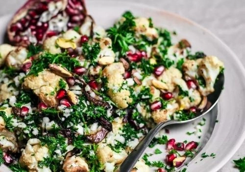 Cauliflower Salad With Pomegranate & Pistachio (V/Ve)