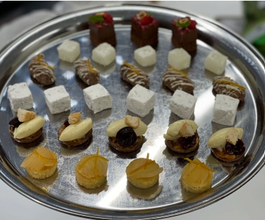 Amaretto Biscuit, White Chocolate And Cherry